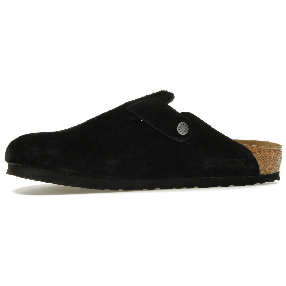 Birkenstock Boston Soft Footbed "Suede Black"