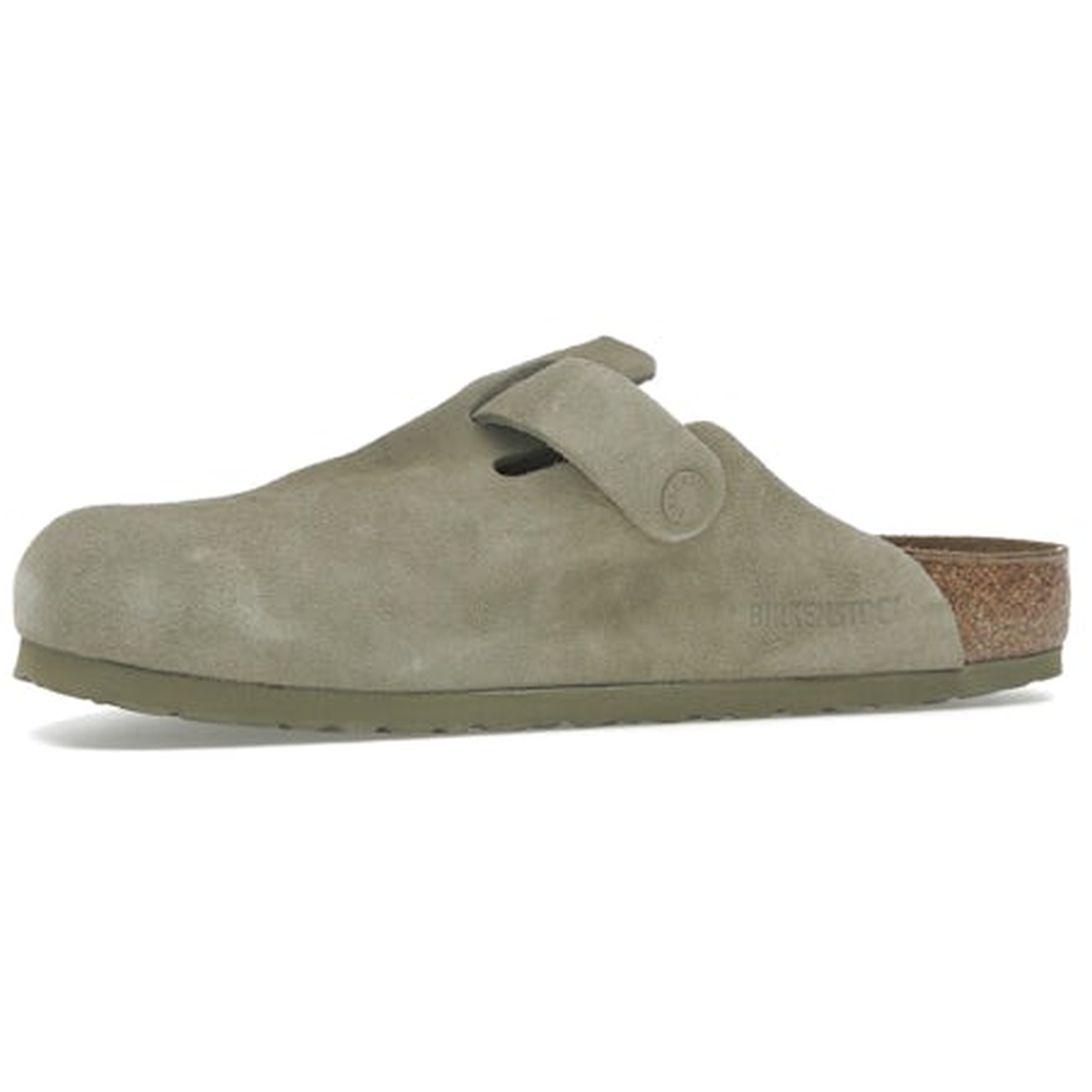 Birkenstock Boston Soft Footbed "Suede Faded Khaki"