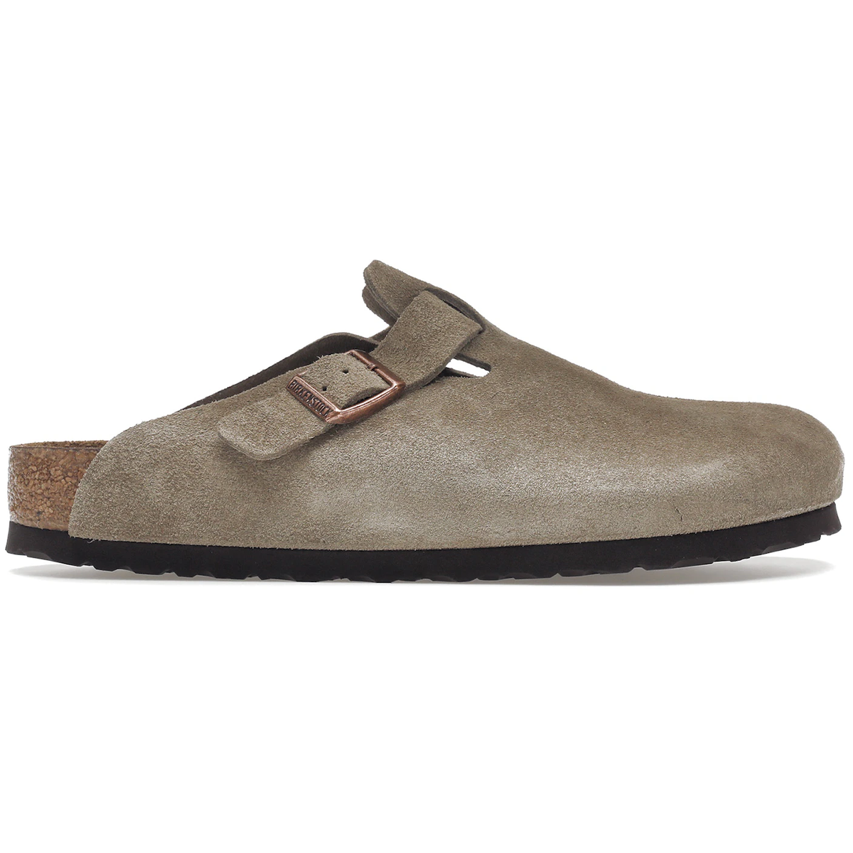 Birkenstock Boston Soft Footbed "Suede Taupe"