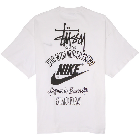 Nike x Stussy The Wide World Tribe T-Shirt White